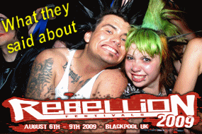 Rebellion Festival in Blackpool UK